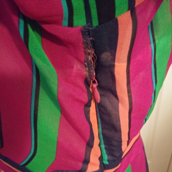 NWT Anne Klein Striped Sheer Orchid Dress Combo - Picture 3 of 6